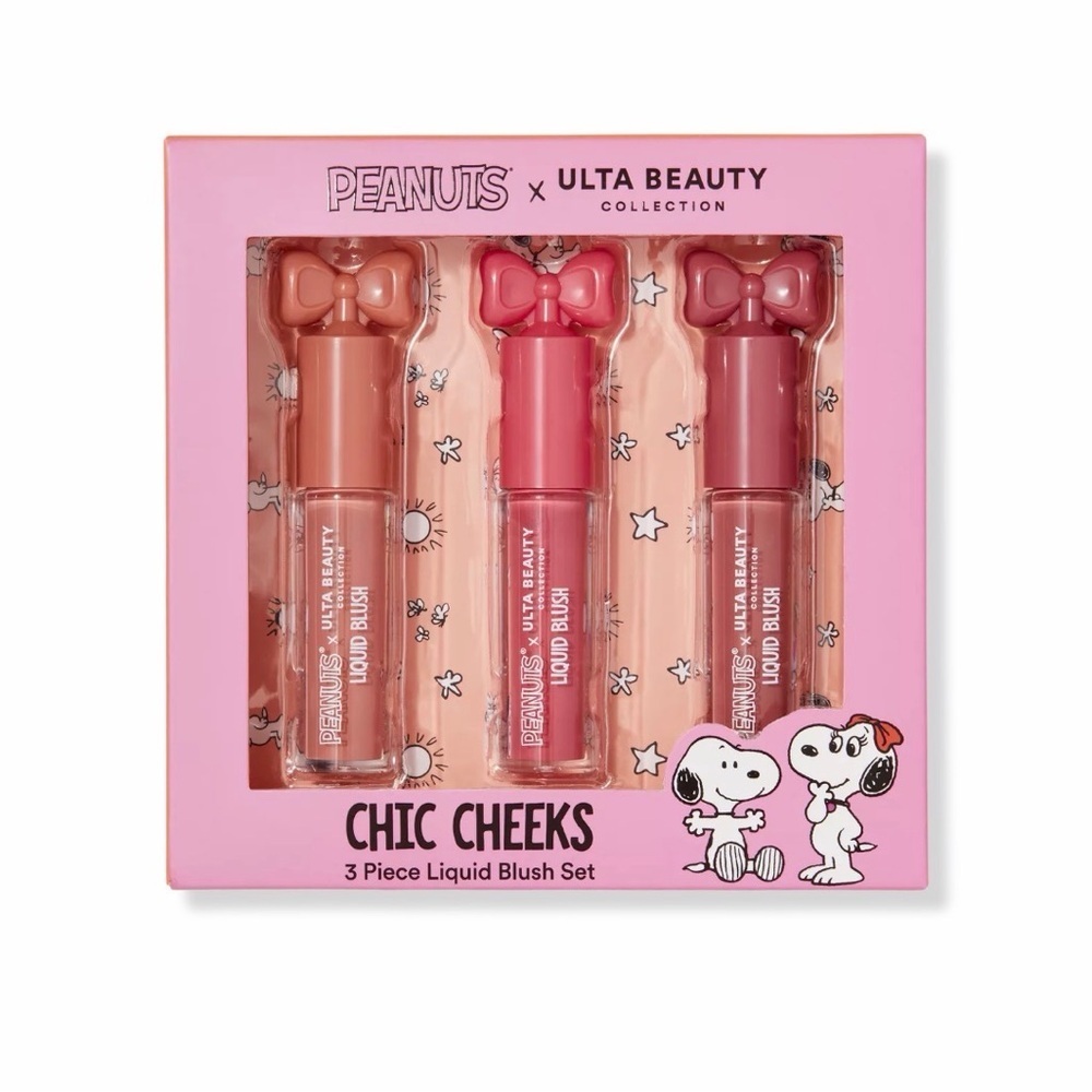 Ulta Beauty Peanuts Chic Cheeks Liquid Blush Trio